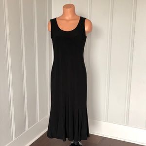 Julian Taylor Slinky Black Sleeveless Mermaid Dress